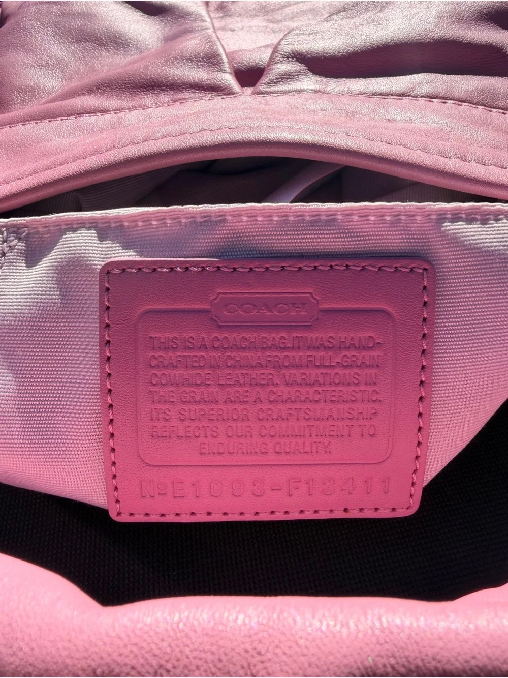 Coach Pink Leather Gathered Tote 🩷✨💛